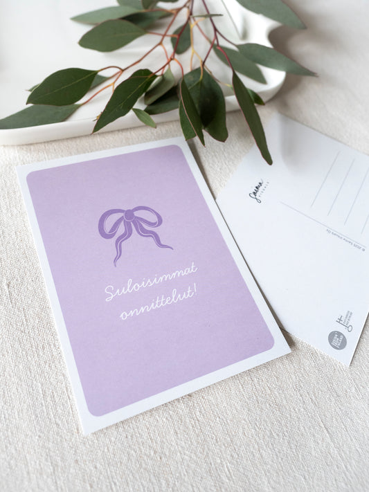Rusetti -kortti | Suloisimmat onnittelut!