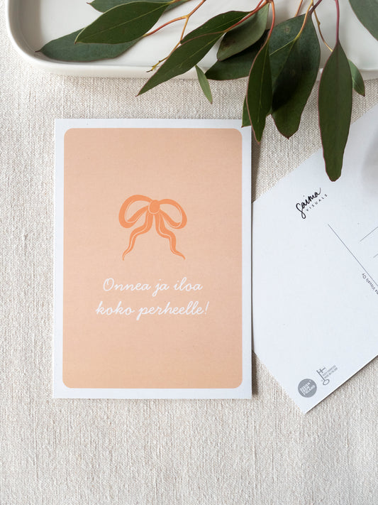 Rusetti -kortti | Onnea ja iloa koko perheelle!