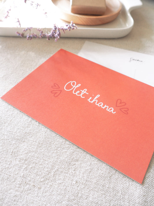 Olet ihana | Kortti tekstillä | Outlet