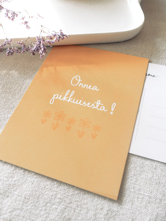 Onnea pikkuisesta! | Kortti tekstillä | Outlet
