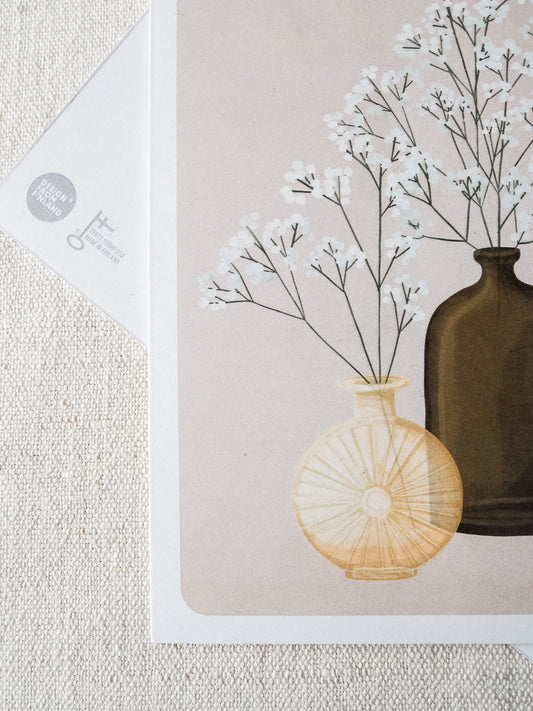 Aurinkopullo -postikortti, 1-osainen