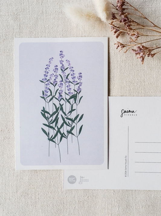 Laventeli -postikortti, 1-osainen